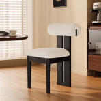 C805 Hippo Chair Solid Wood Superfine Leather Artistic Comfortable and Stylish Dining Chair - Image 3