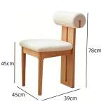 Dining Chair, Multiple Colors for Upholstery and Legs-C805 - Image 4