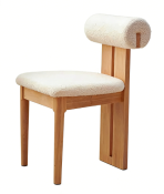 C805 Hippo Chair Solid Wood Superfine Leather Artistic Comfortable and Stylish Dining Chair