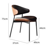Dining Chair, Multiple Colors for Upholstery and Legs-C810 - Image 4