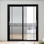⁦65 series narrow edge sliding door, wind resistant, pressure resistant, load-bearing, sealed, heat-insulating, universal for the whole house⁩ - الصورة ⁦3⁩