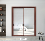 ⁦65 series narrow edge sliding door, wind resistant, pressure resistant, load-bearing, sealed, heat-insulating, universal for the whole house⁩ - الصورة ⁦4⁩