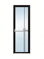 48 × 35 light luxury narrow side swing door, living room balcony partition door, modern minimalist glass door