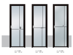 ⁦48 × 35 light luxury narrow side swing door, living room balcony partition door, modern minimalist glass door⁩ - الصورة ⁦2⁩