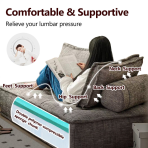 H-038# 1.0m Compressible Flannel Single Sofa, Modular Cube Lazy Sofa - Image 7