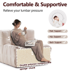 H-037# Compressible Chenille Velvet Block Sofa, Modern Minimalist Sofa - Image 3