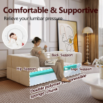 H-052# Compressible Flannel Block Sofa, Modern Minimalist Fabric Sofa - Image 5