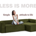 H-053# Modular Corduroy Sofa | High-Resilience Filling Retro Texture Fabric Sofa - Image 7