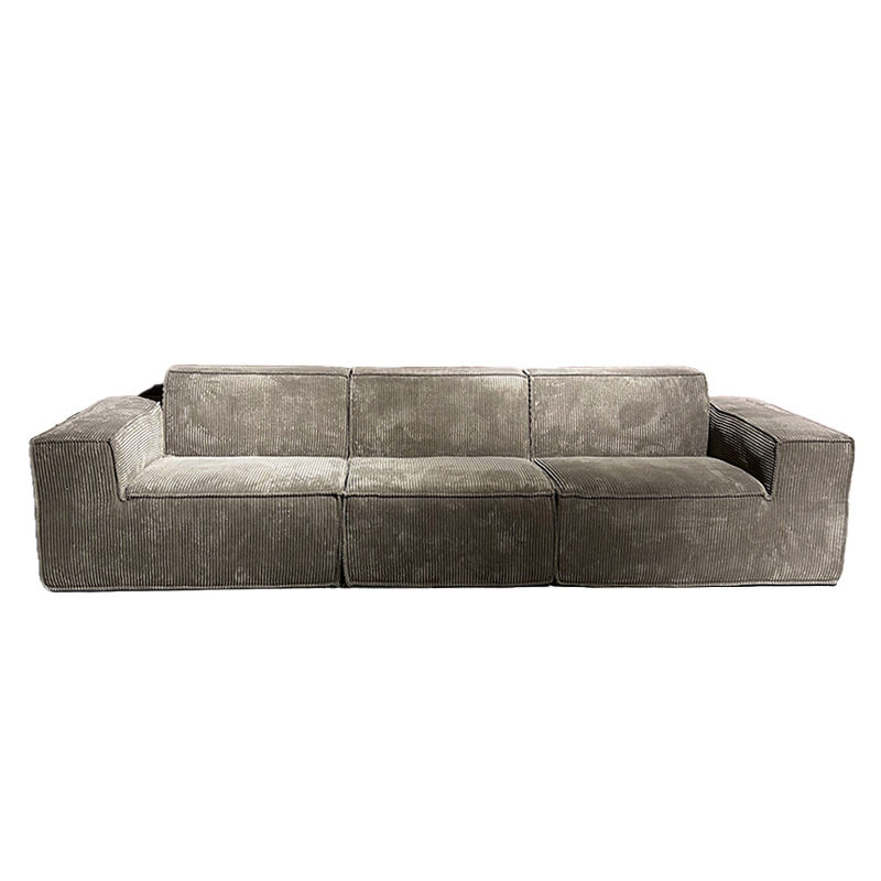 微信图片_20260122152726_942_3 H-050# Retro Corduroy Modular Sofa Lazy Style Living Room Combination Sofa - Image 1
