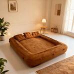 H-066# Corduroy Folding Sofa Multifunctional Lazy Sofa Bed - Image 7