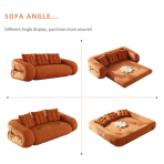 H-066# Corduroy Folding Sofa Multifunctional Lazy Sofa Bed - Image 6