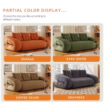H-066# Corduroy Folding Sofa Multifunctional Lazy Sofa Bed - Image 3