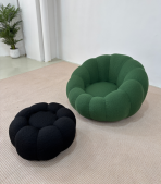 H-098# Pumpkin-Shaped Corduroy Single Sofa Lazy Cloud Chair - Image 2