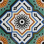 300×300mm Embossed Glossy Retro Tiles, Ethnic Geometric Mosaic Floor Tiles AT33006-AT33009 - Image 7