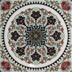 300×300mm Embossed Glossy Retro Tiles, Ethnic Geometric Mosaic Floor Tiles AT33006-AT33009 - Image 3