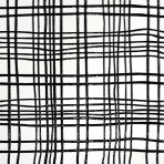 ⁦300×300mm Embossed Glossy Geometric Line Tiles, Black-White/Blue-White Grid Non-Slip Floor Tiles, AT33016/AT33017⁩ - الصورة ⁦5⁩