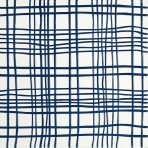 ⁦300×300mm Embossed Glossy Geometric Line Tiles, Black-White/Blue-White Grid Non-Slip Floor Tiles, AT33016/AT33017⁩ - الصورة ⁦3⁩