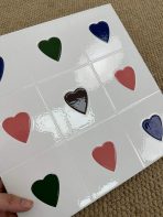 ⁦300×300mm Embossed Glossy Minimalist Art Tiles, Non-Slip Floor Tiles for Kitchen/Bathroom/Balcony, AT33021⁩ - الصورة ⁦4⁩