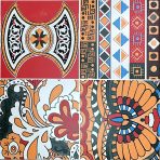 300×300mm Retro Art Tiles Embossed Glossy Non-Slip AT33069H - Image 5