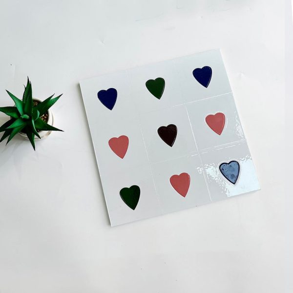 300×300mm Embossed Glossy Minimalist Art Tiles, Non-Slip Floor Tiles for Kitchen/Bathroom/Balcony, AT33021