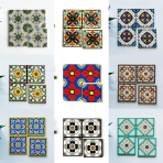 Tile-Concave convex bright light series-100×100mm×100 pieces-AT11#