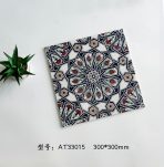 300x300mm Retro Art Ceramic Tiles, 3D Glossy Finish Decorative Tiles AT33014-19 - Image 8