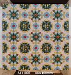 100x100mm Retro Small Ceramic Tiles, 3D Glossy Decorative Tiles AT11001-AT11004 - Image 13