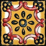 100x100mm Retro Small Ceramic Tiles, 3D Glossy Decorative Tiles AT11001-AT11004 - Image 9