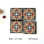 100x100mm Retro Small Ceramic Tiles, 3D Glossy Decorative Tiles AT11001-AT11004 - Image 5