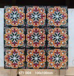 100x100mm Retro Small Ceramic Tiles, 3D Glossy Decorative Tiles AT11001-AT11004 - Image 4