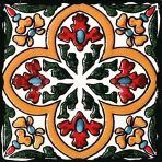 100x100mm Retro Small Ceramic Tiles, 3D Glossy Decorative Tiles AT11001-AT11004 - Image 3