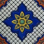 ⁦100x100mm Floral Pattern Ceramic Tiles, Wall Decor Tiles for Kitchen and Bathroom AT11009-AT11012⁩ - الصورة ⁦9⁩