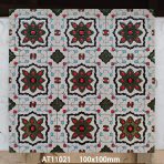 100x100mm Moroccan Embossed Glossy Mosaic Tiles, 4 Designs for Kitchen Bathroom - Image 4