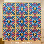 100x100mm Moroccan Embossed Glossy Mosaic Tiles, 4 Designs for Kitchen Bathroom - Image 7