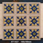 100x100mm Retro Embossed Glossy Mosaic Tiles, 4 Designs for Kitchen Bathroom - Image 6