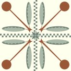 600x600mm Moroccan Geometric Tiles, 3 Designs for Living Room Decor - Image 10