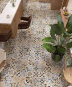 600x600mm Retro Patchwork Tiles, 3 Designs, Decorative Tiles for Living & Dining Room - Image 9