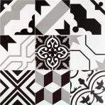 600x600mm Black White Geometric Patchwork Tiles, 3 Designs, Minimalist Floor Tiles for Living Room - Image 14