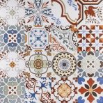 600x600mm Artistic Patchwork Tiles, 3 Designs, Retro Style Floor Tiles for Custom Spaces - Image 7