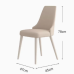 Dining Table and Chair Set - Rock slab, modern minimalist style - 698589 - Image 8