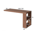Study Desk - Extendable, L-Shaped, available in 2 colors - sud-1115 - Image 16