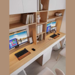 Study Desk - Computer Desk for Two, available in 2 colors - 41025484 - Image 4