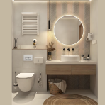 Wall Mounted Toilet - Rotary Flushing - A069 - Image 3