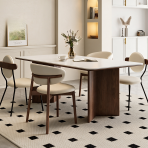 Dining Table and Chair Set - Rock slab, Scandinavian style - ZY-9731 - Image 4